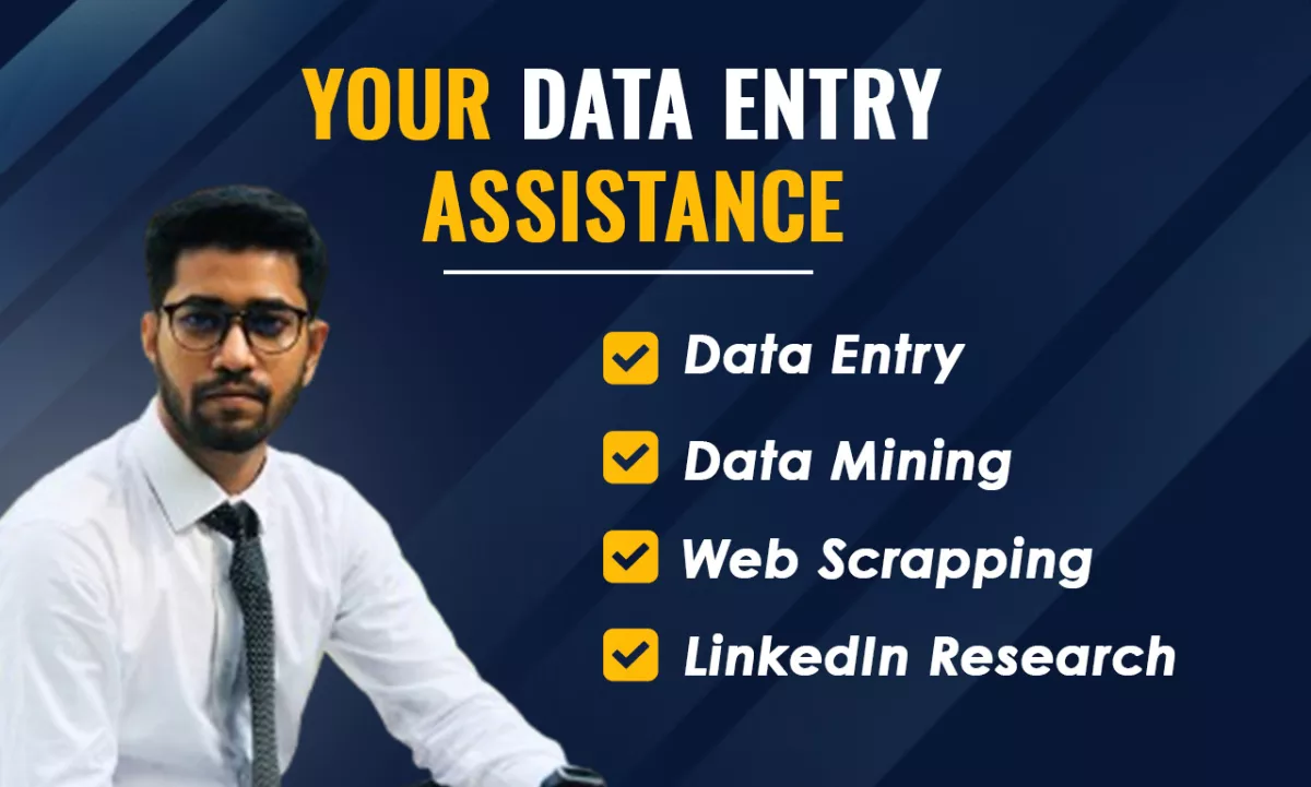 do data entry, data mining, copy paste, and web scraping
