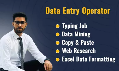 do data entry, data mining, copy paste, and web scraping